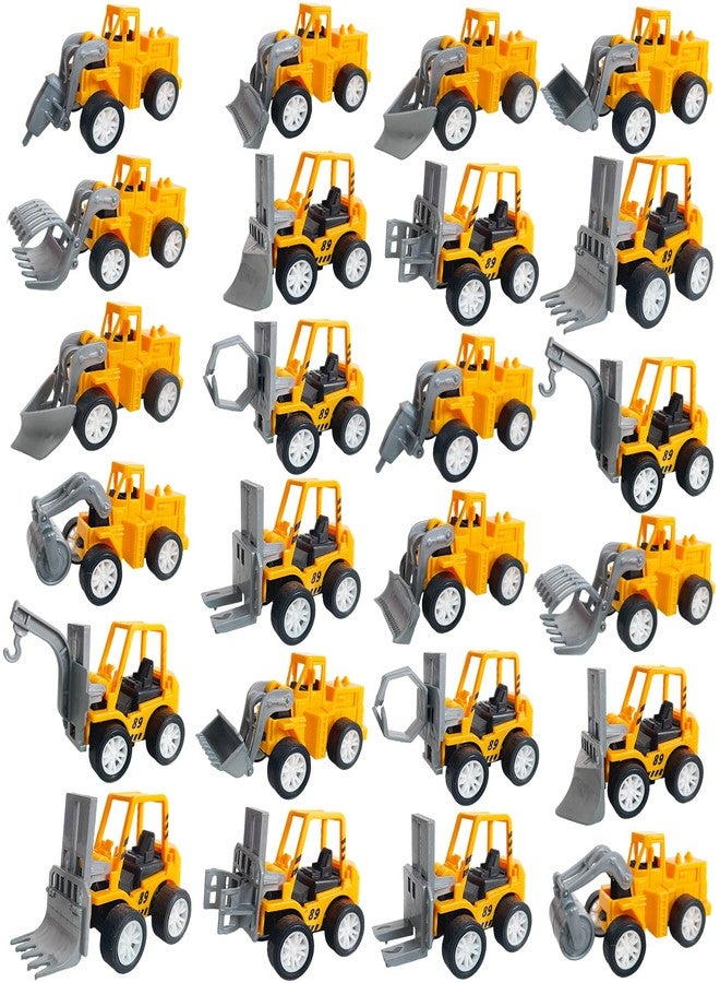 Juuxncgv 24PCS Mini Construction Vehicles,Play Figure Vehicles,Pull Back Engineering Vehicles,Toy Figure Construction Vehicles,Small Construction Toys for Birthday Party Favors,Gifts - Image 1